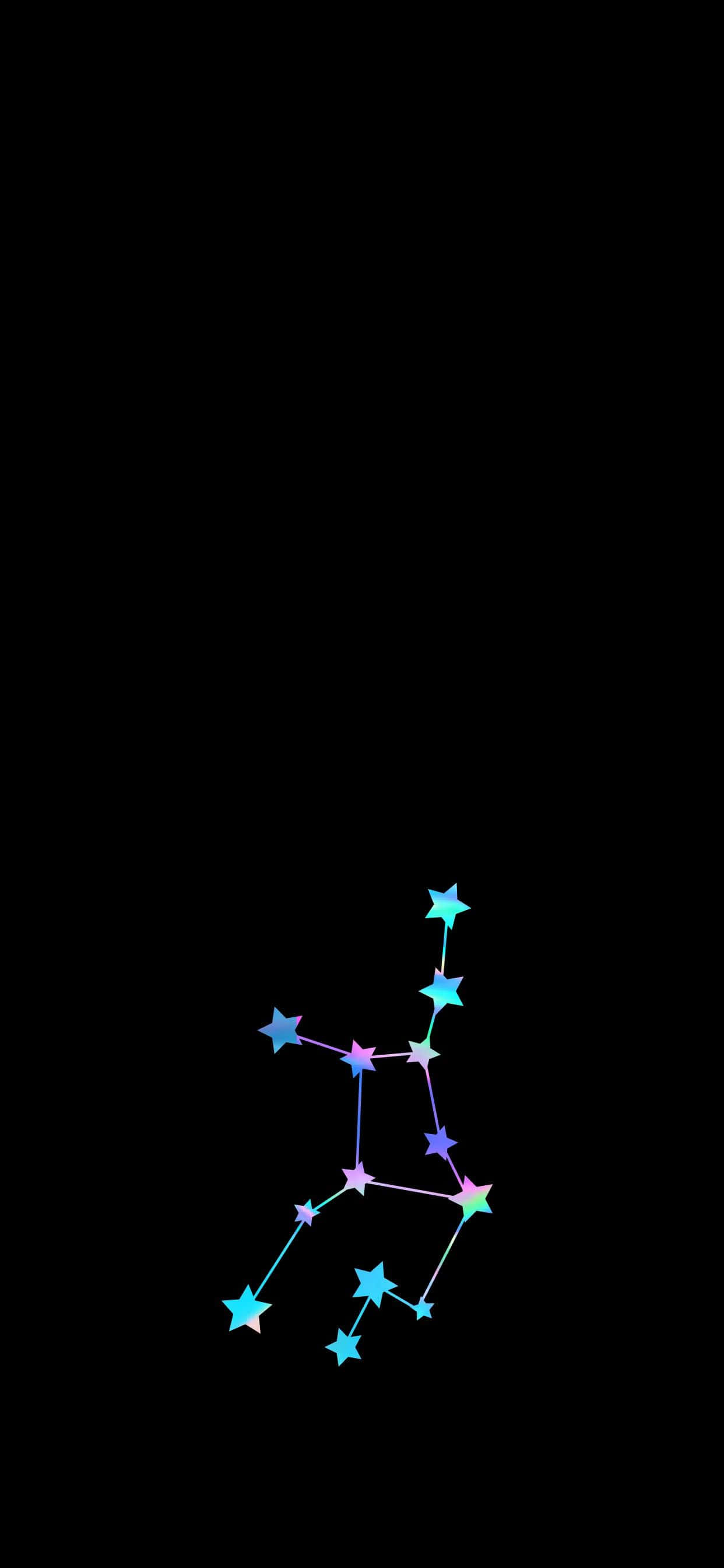 Fond de ecran iPhone minimalista Virgo Astrology Fundal