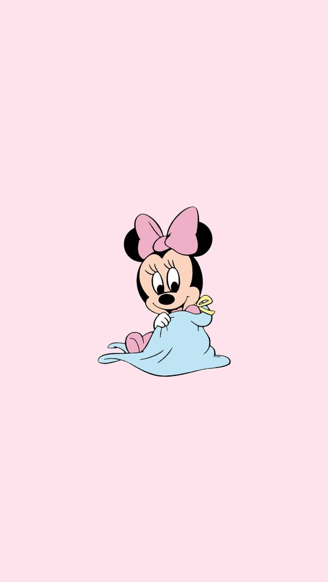 Minnie Mouse Drăgută iPhone Fundal