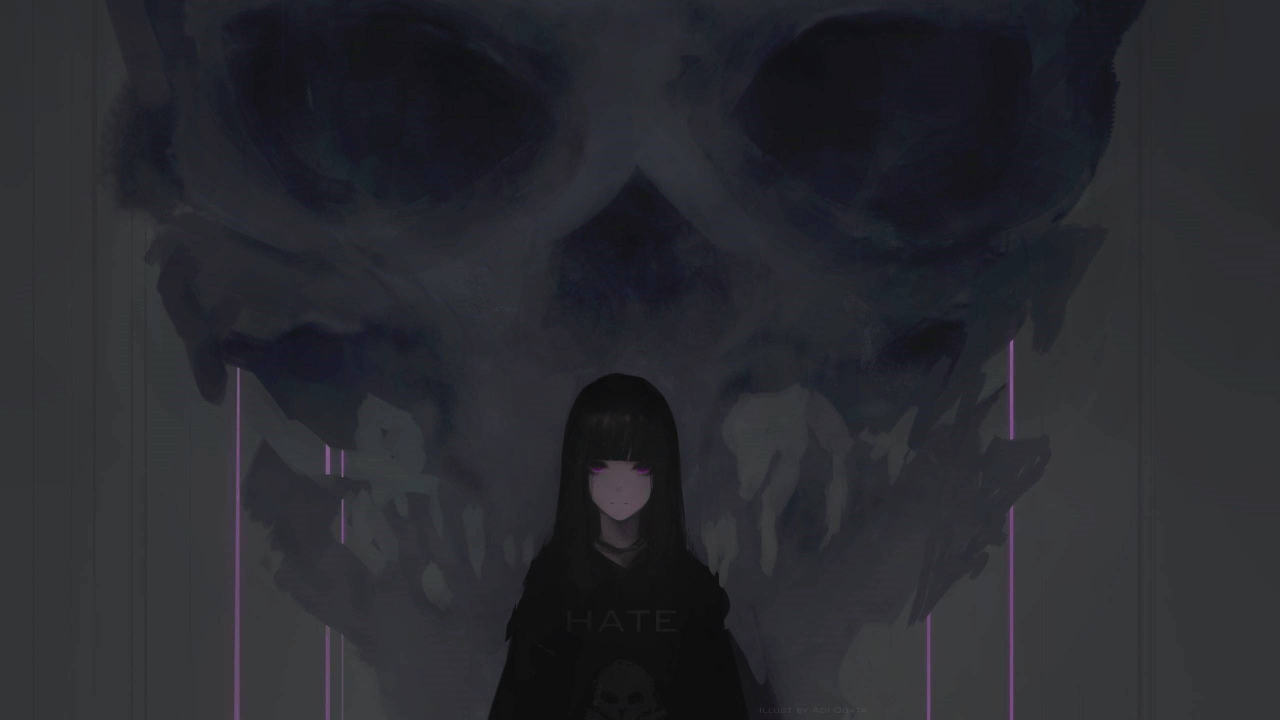 Miss Han Chan Anime Negru Fundal