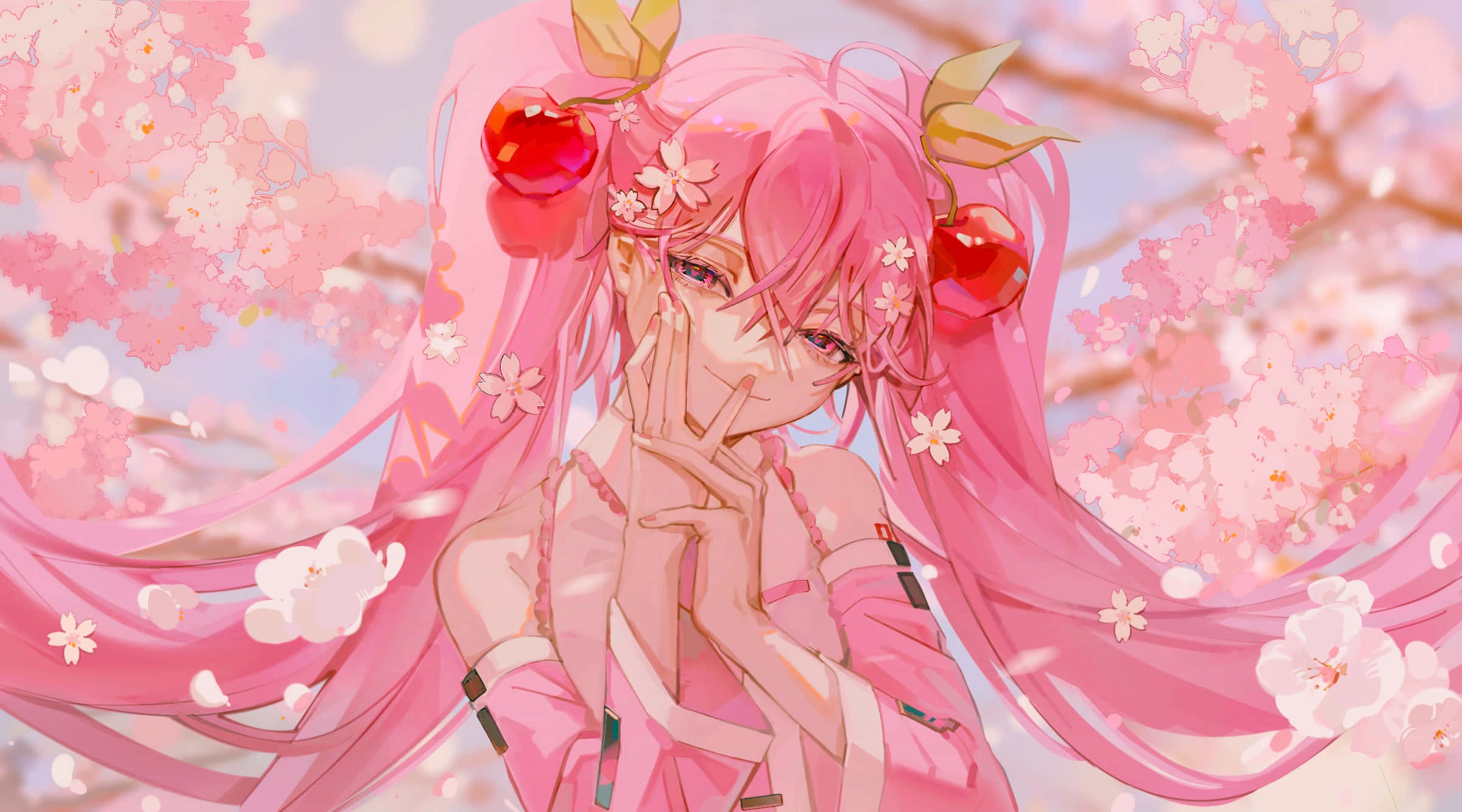 Misterioasa zeiță a cireșilor înfloriți, Sakura Miku Fundal