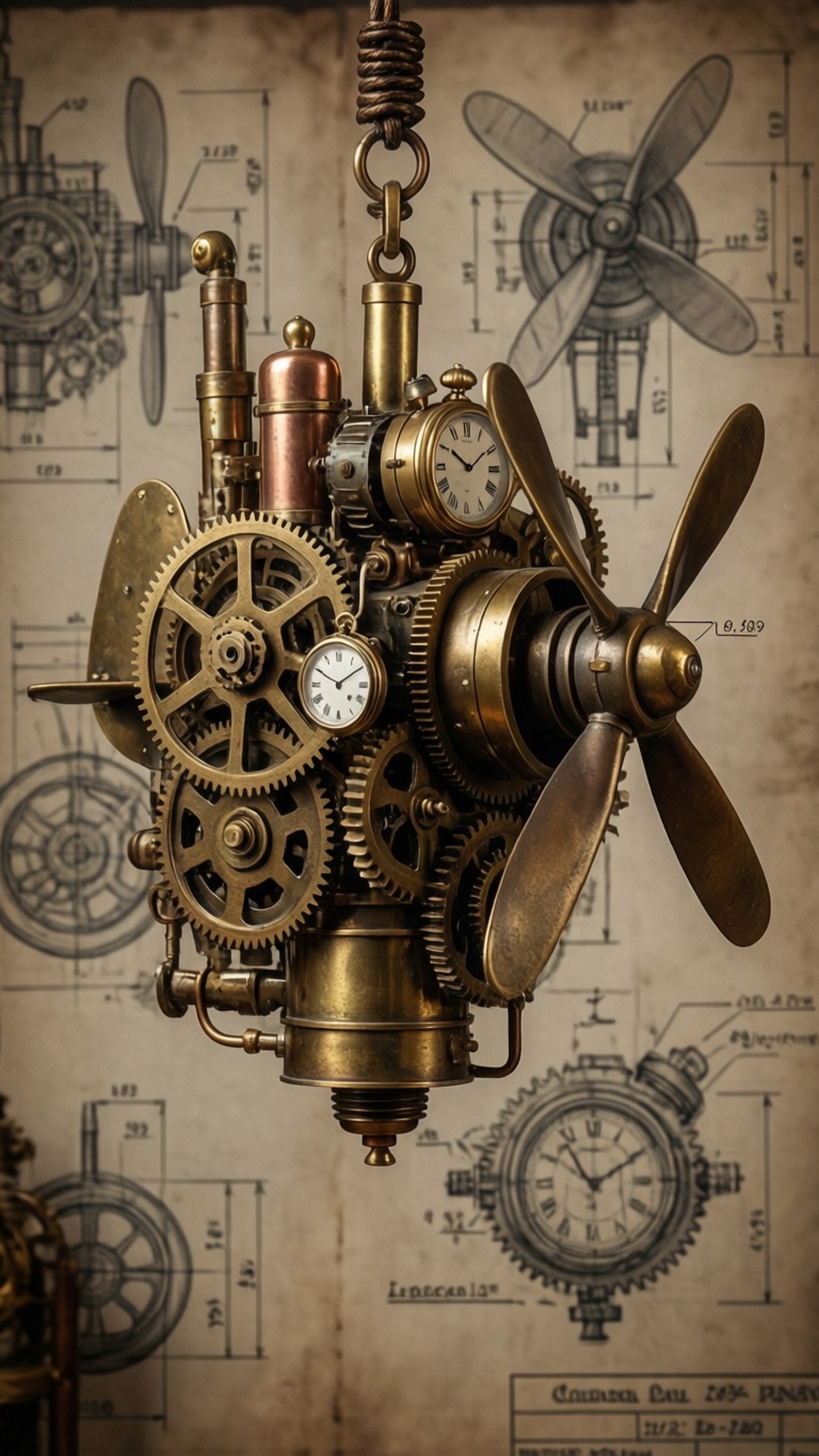 Mobil cu Rotițe Steampunk Fundal