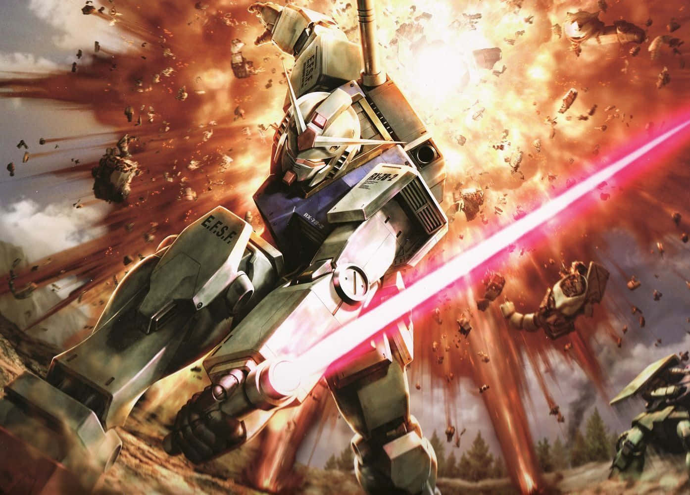 Mobile Suit Gundam - Construind un Viitor Mai Bun Fundal