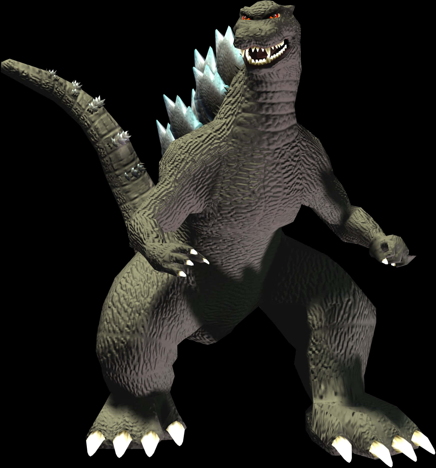 Model 3D Godzilla Render Fundal