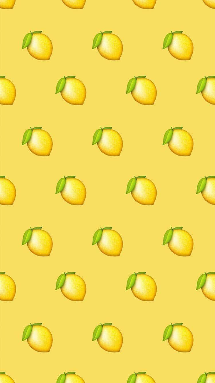 Model adorabil cu mango în galben pastel Fundal