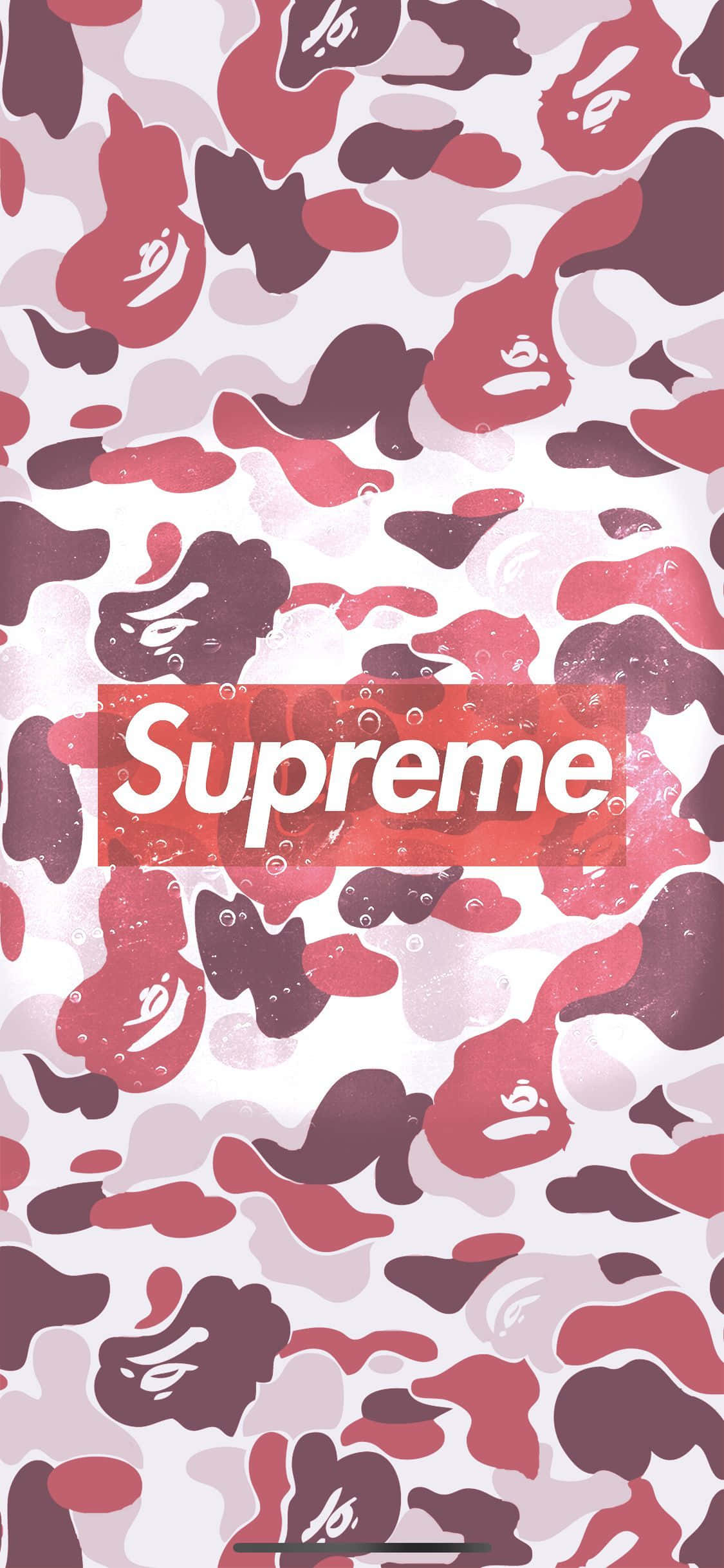 Model Camouflage Supreme pentru iPhone de Designer Fundal
