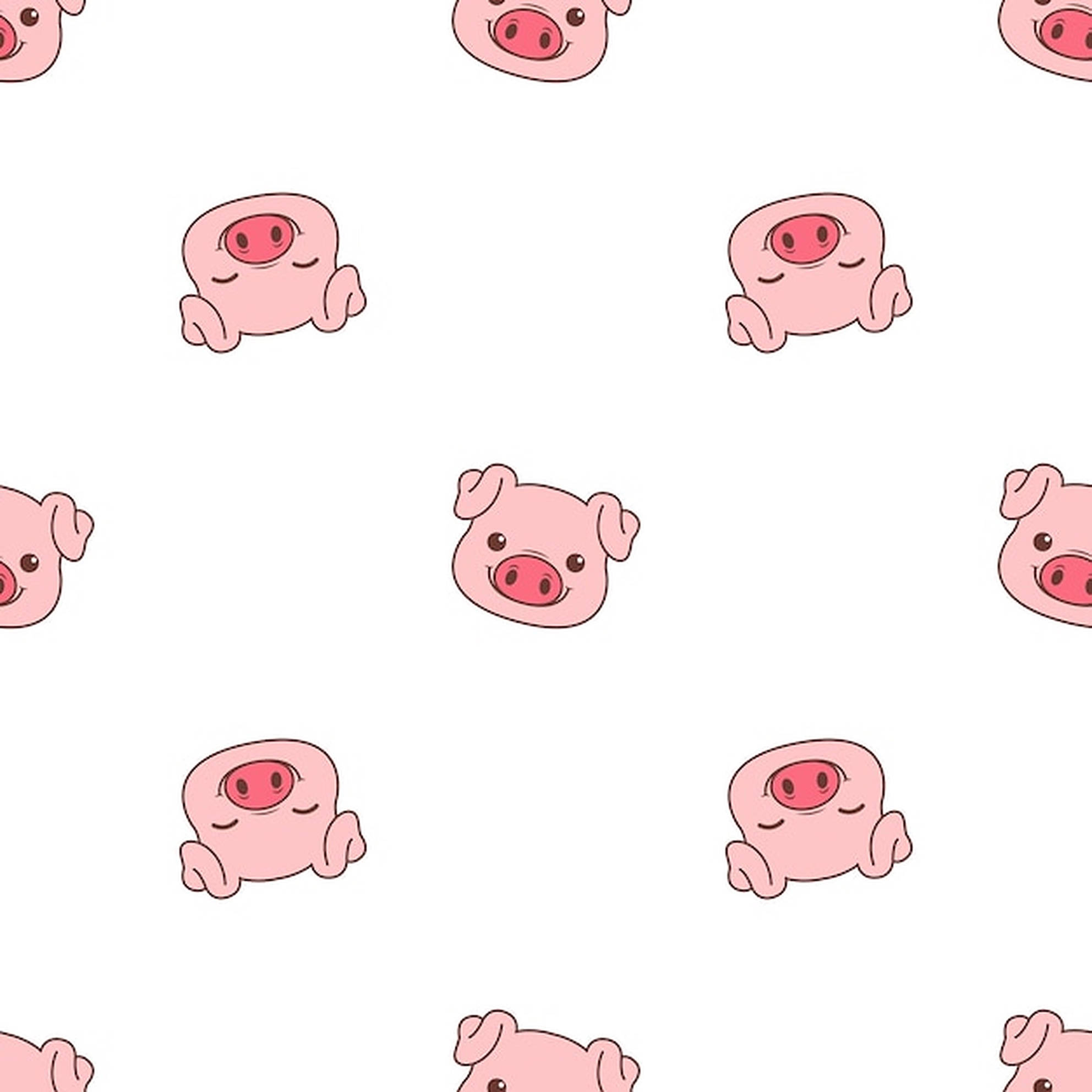 Model cap de porc drăguț Fundal