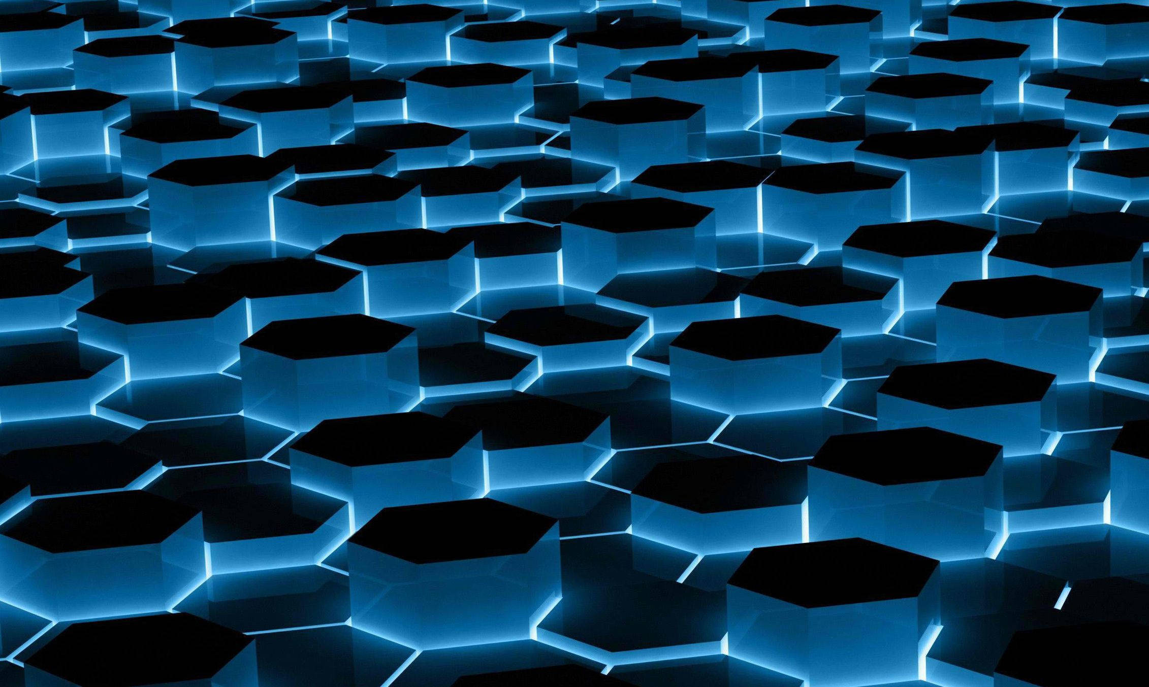 Model Cool Hexagon 3D Fundal