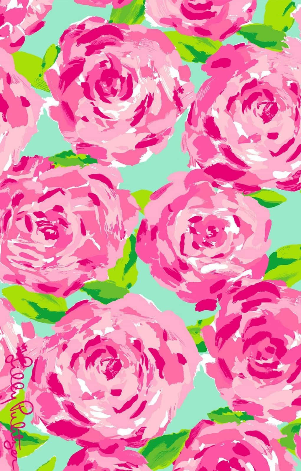 Model elegant Lilly Pulitzer în culori vibrante Fundal