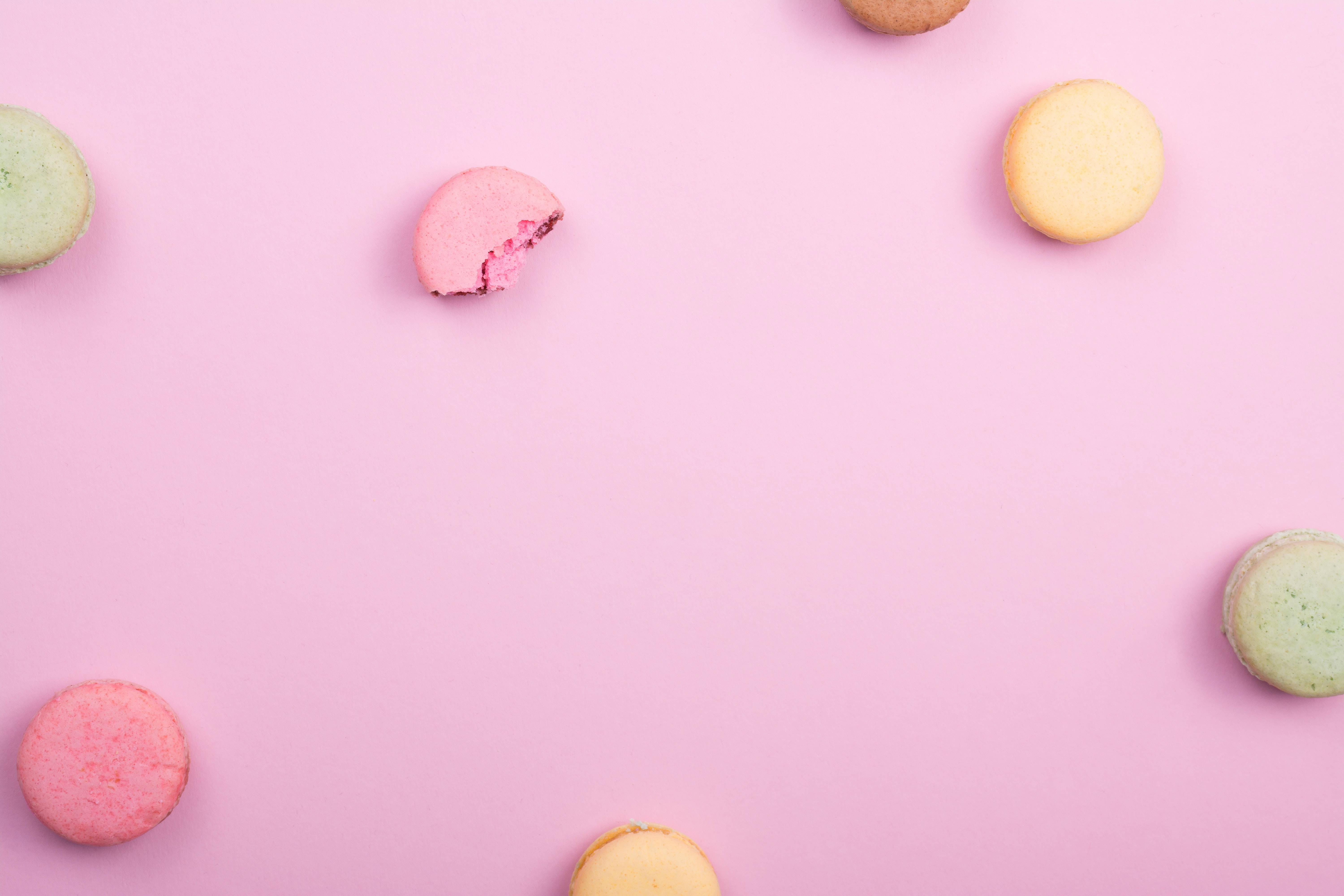 Model estetic de macarons Fundal