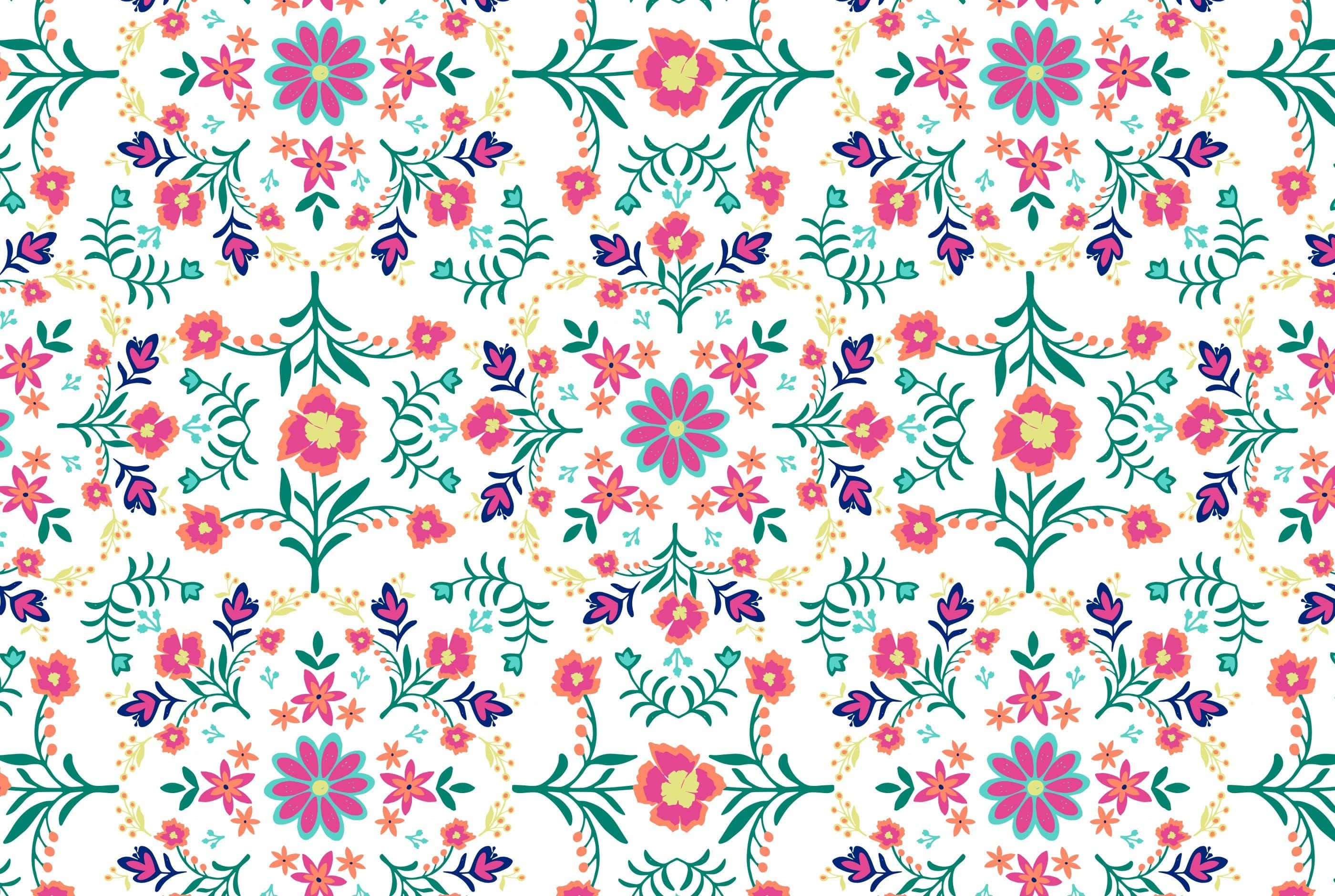 Model Floral Aesthetic Boho Mac Fundal