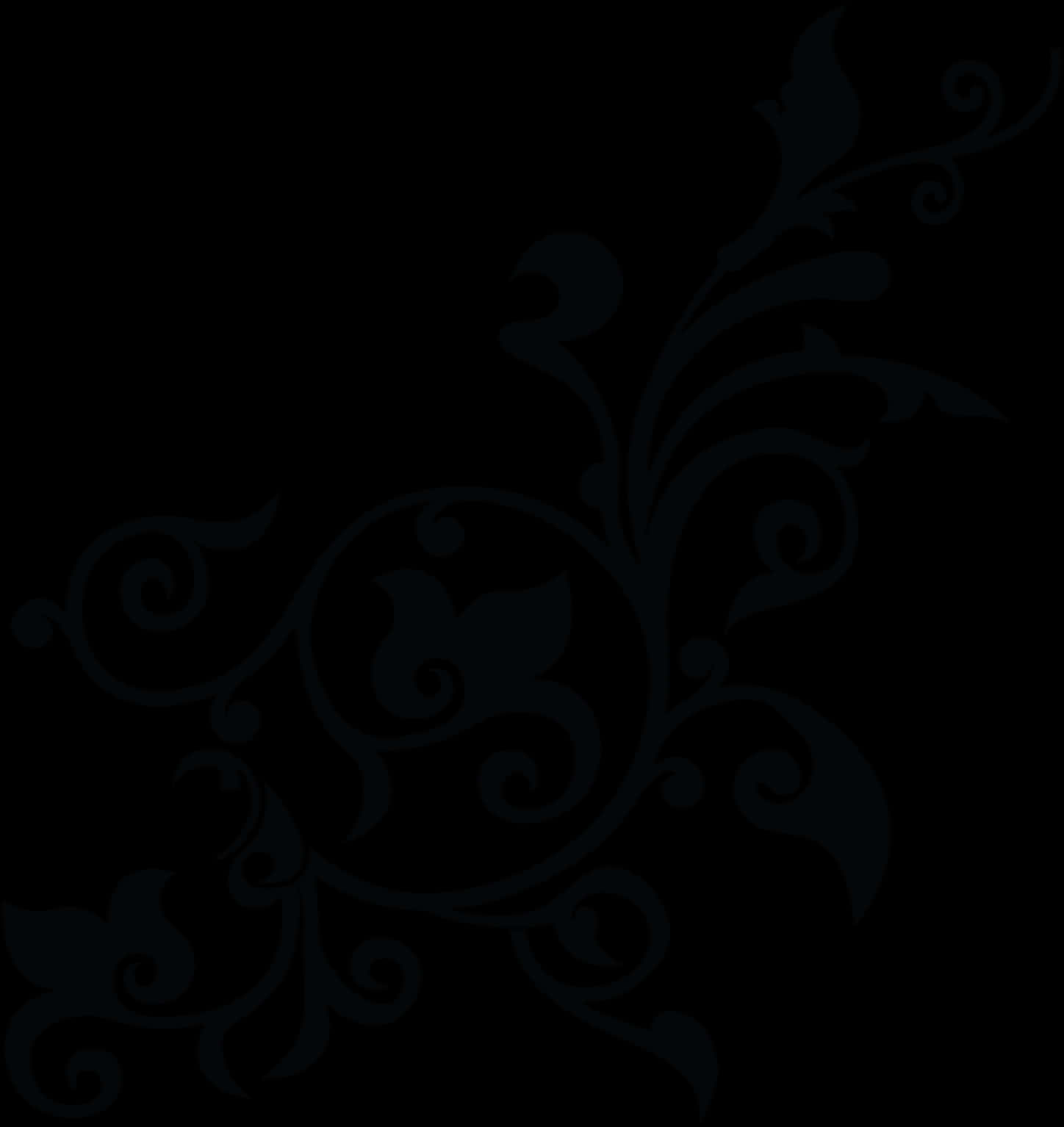 Model floral elegant negru Fundal