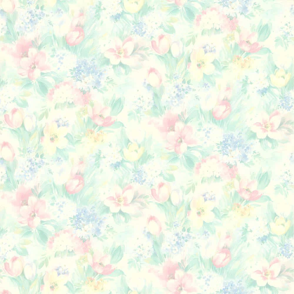 Model Floral Fundal Pastel Fundal