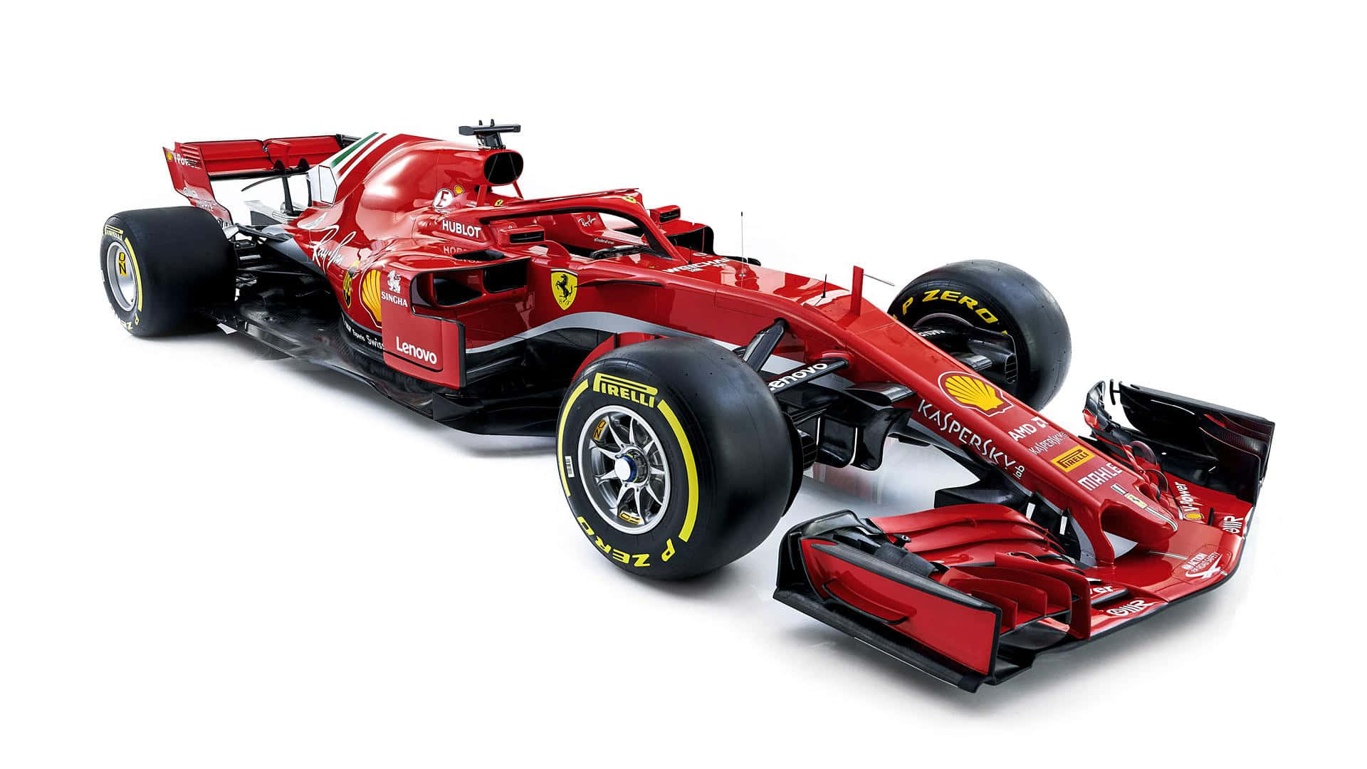 Model în Miniatură Ferrari SF90 F1 2019 Fundal