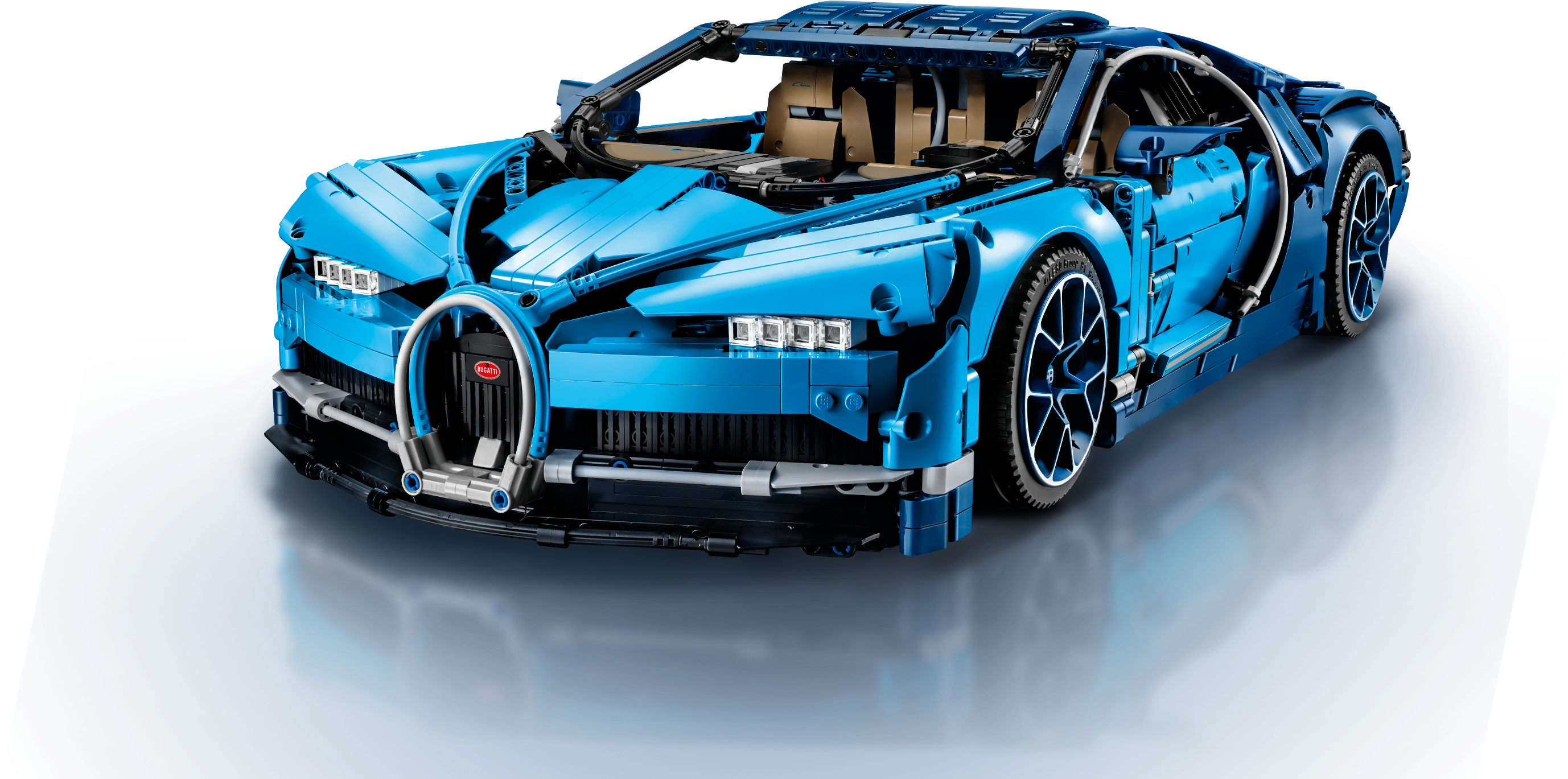 Model Lego Bugatti Albastru Fundal