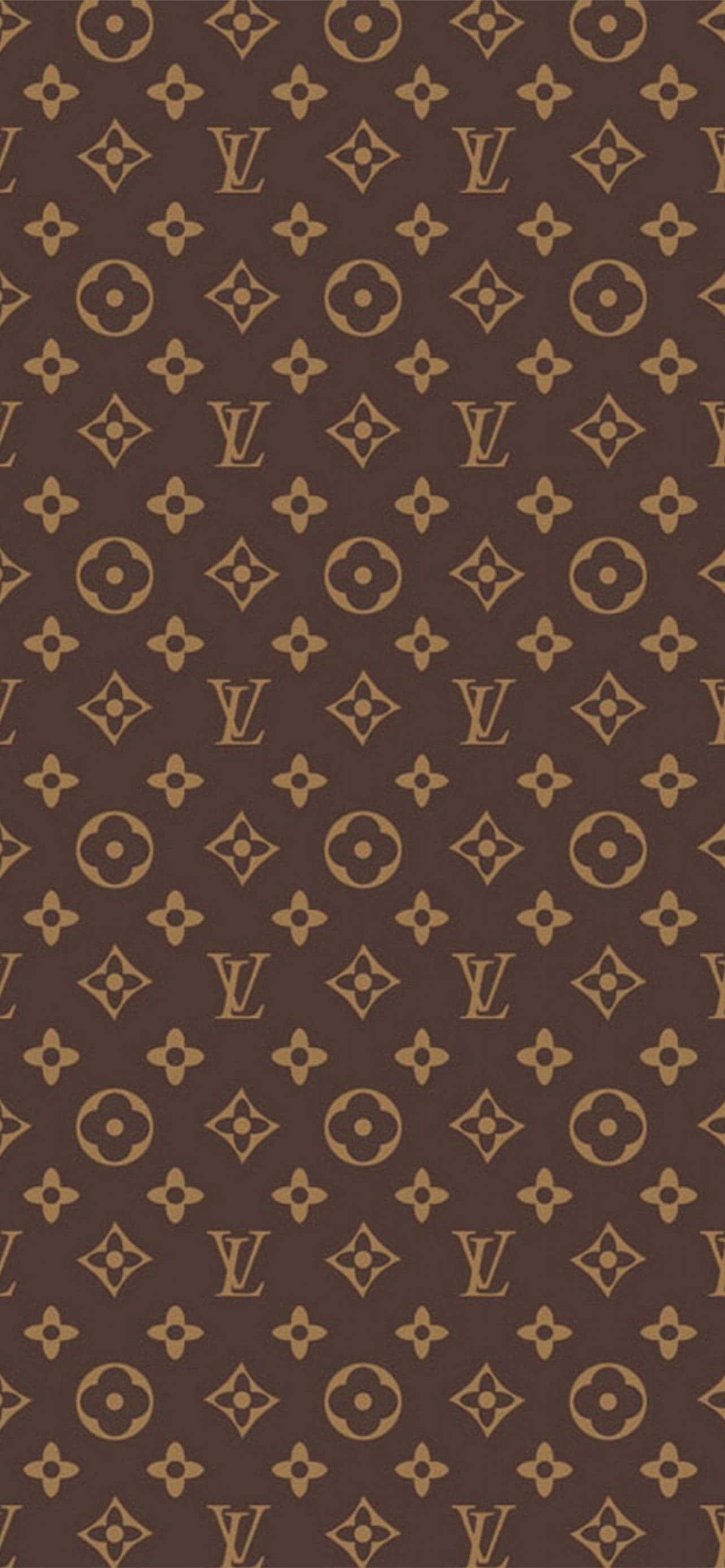 model monogram Louis Vuitton în maro și auriu Fundal
