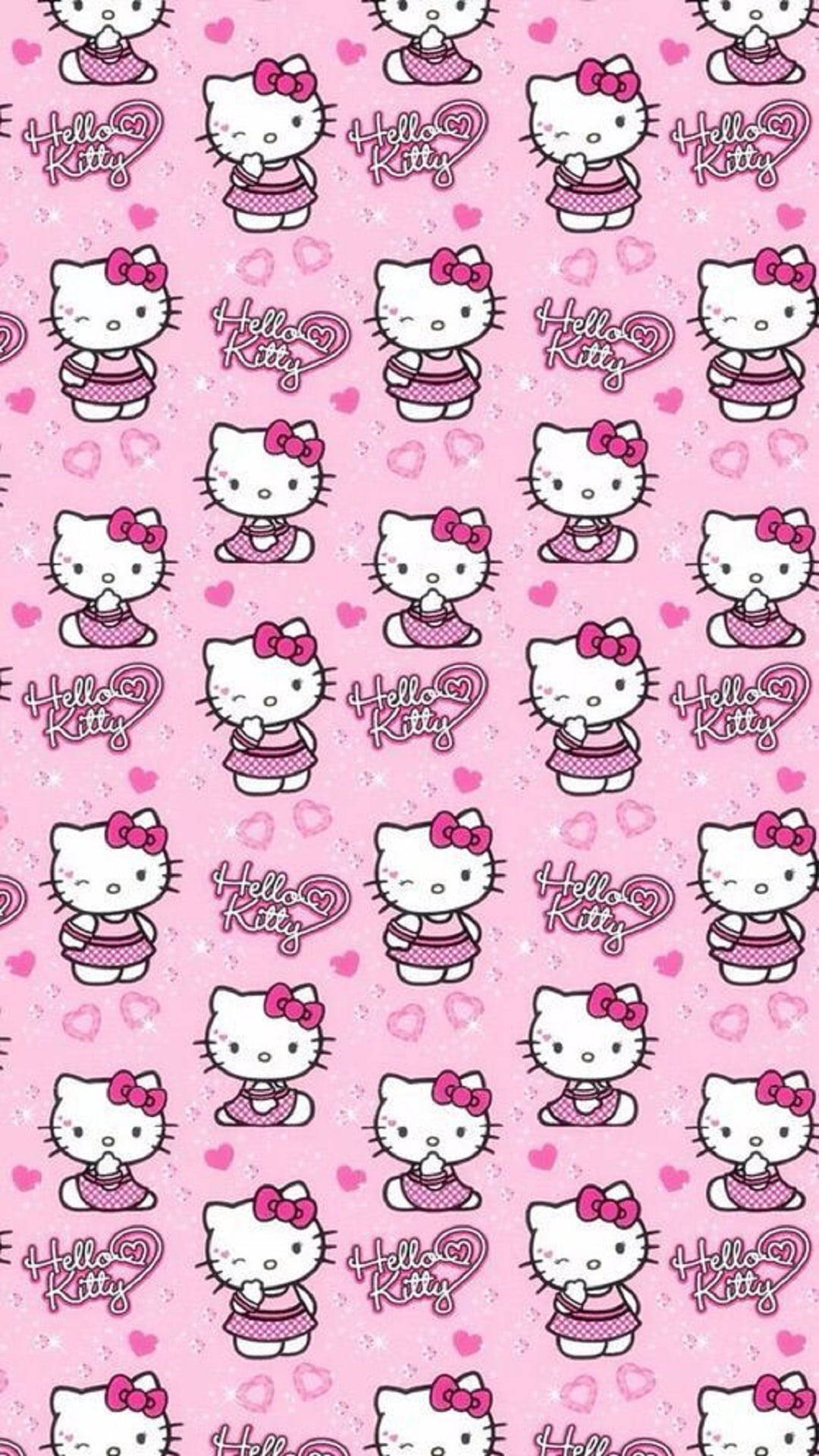 Model Roz Încărcat Hello Kitty Fundal