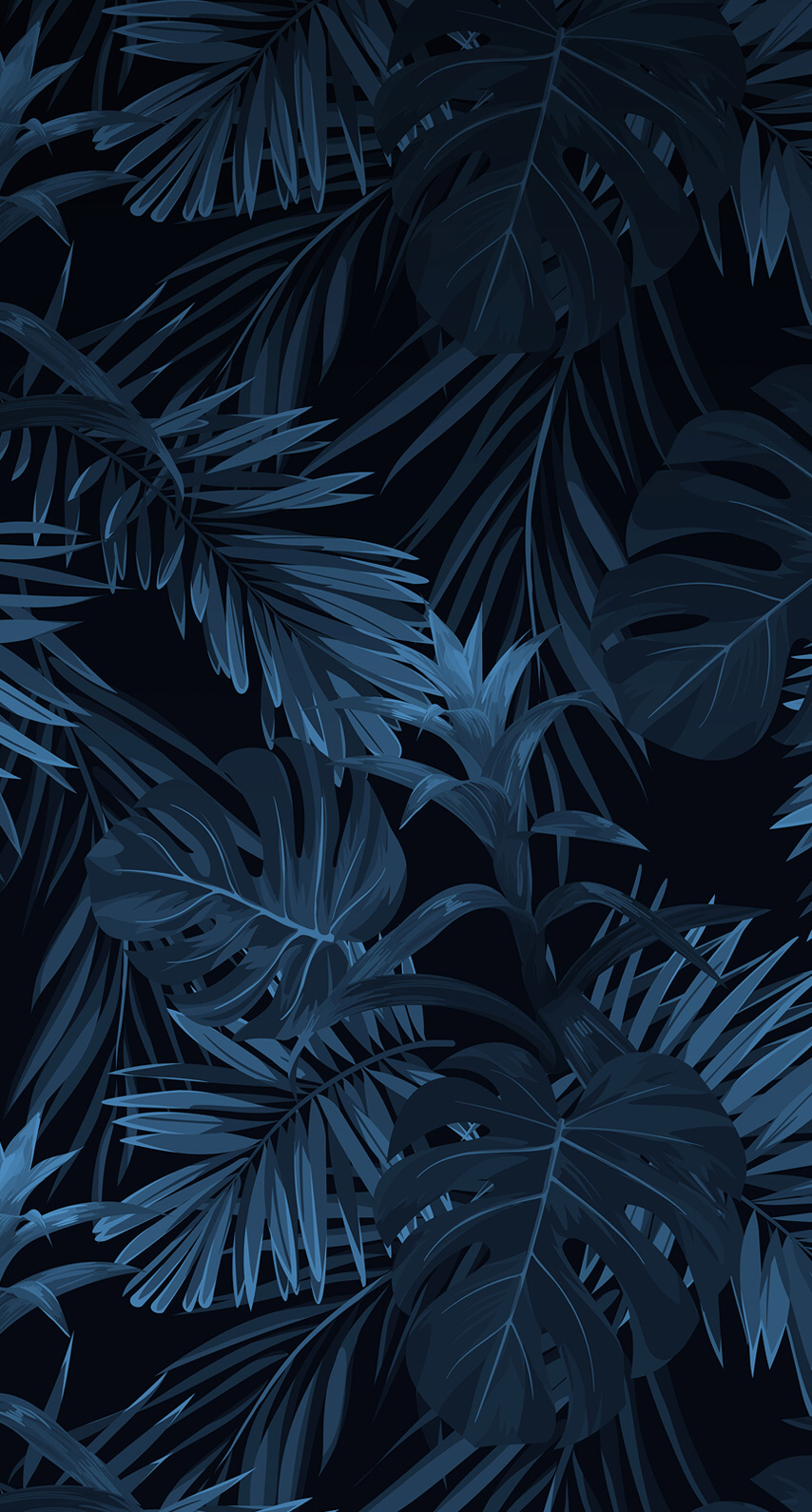 model tropical albastru pe fundal negru Fundal