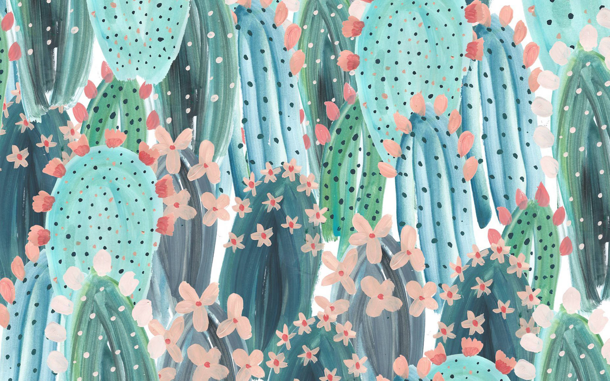 Model Vibrant de Cacti Cool Fundal