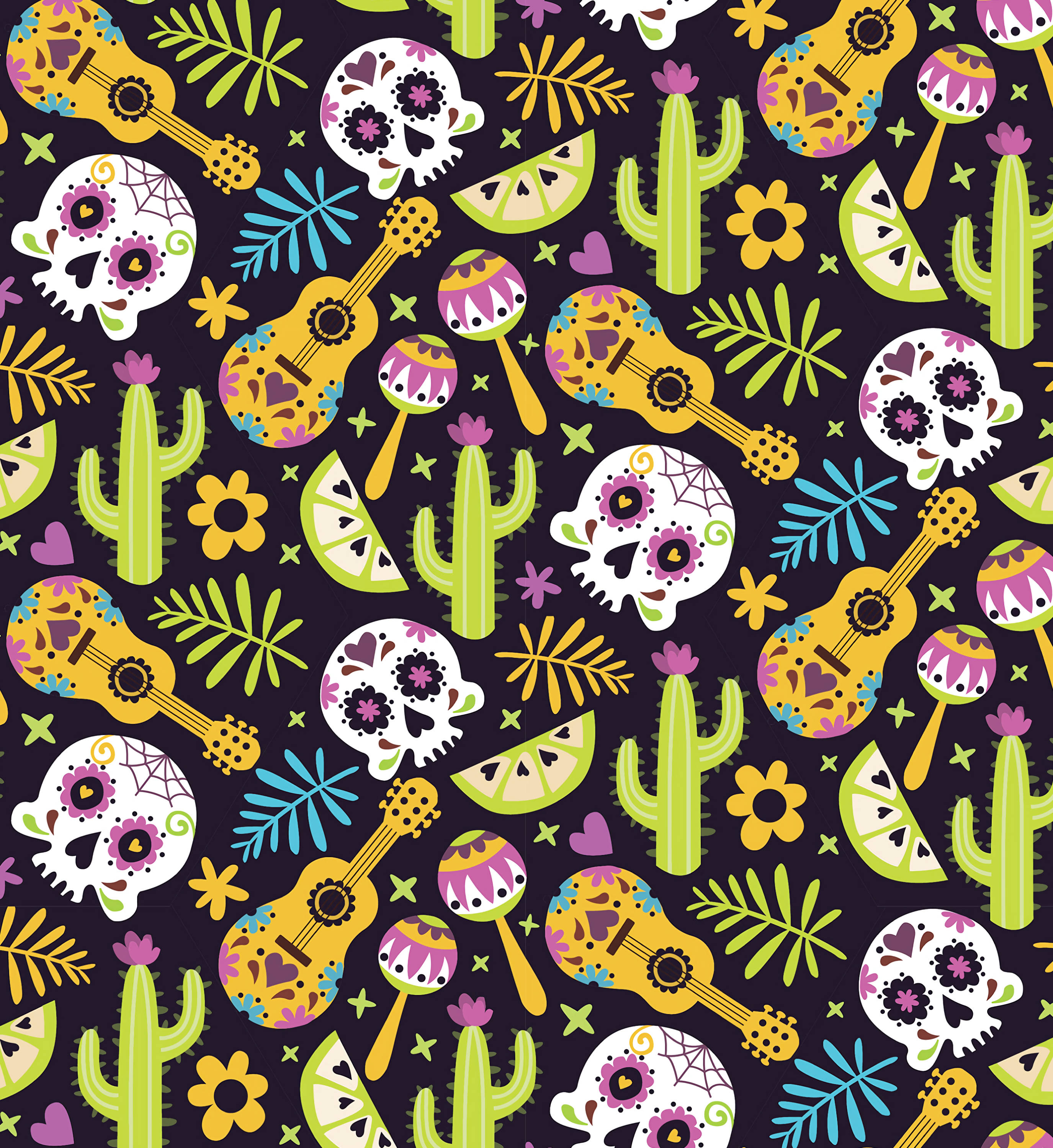 Modele Mexic – Cranii, Cactuși, Chitară Fundal
