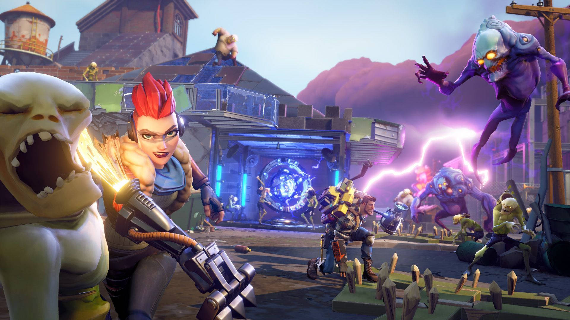 Modul save the world în Fortnite, Jucători vs. Zombi HD wallpaper. — Fortnite Fundal