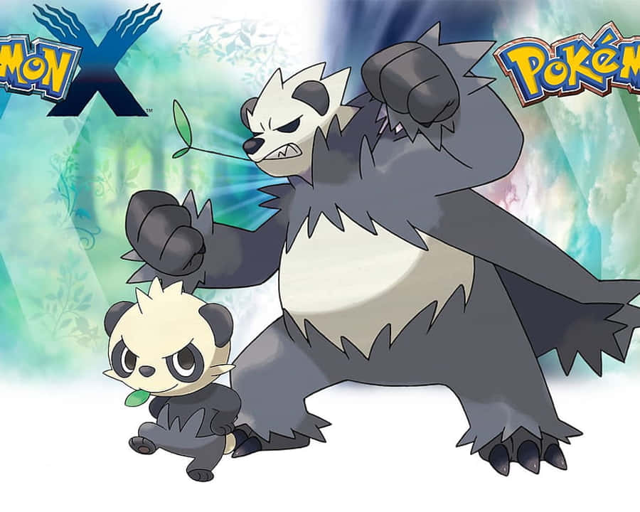 Moment de Bătălie Intensă cu Pancham și Pangoro, Pokemon X și Y Fundal