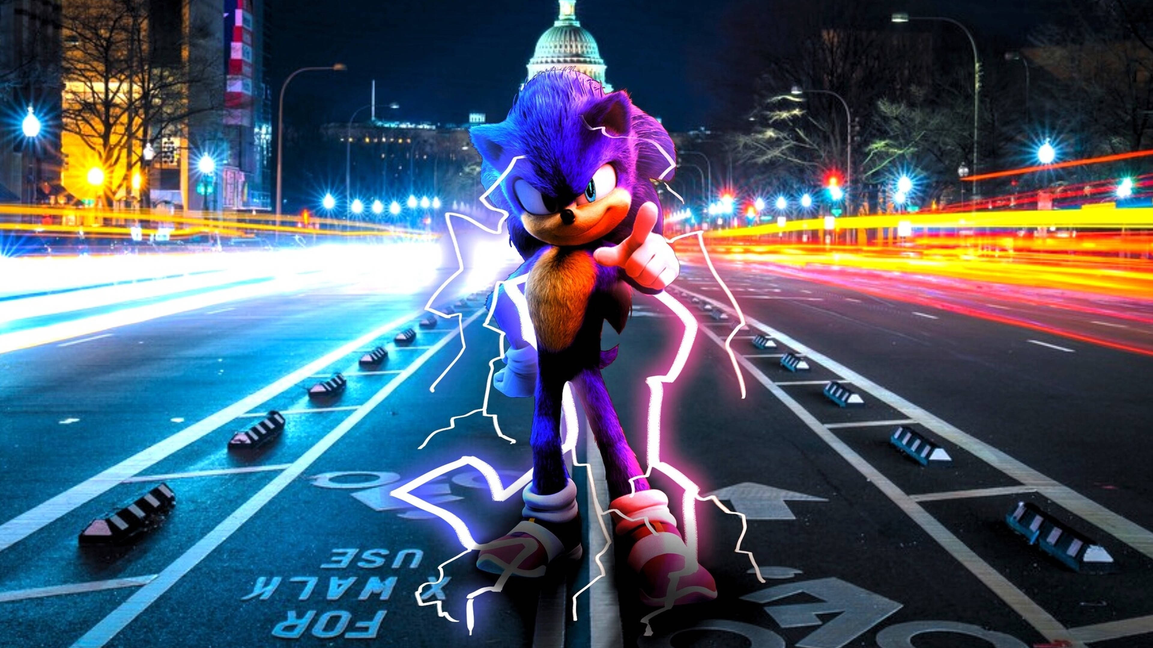 Monitor Sonic Hedgehog 3840x2160 Fundal