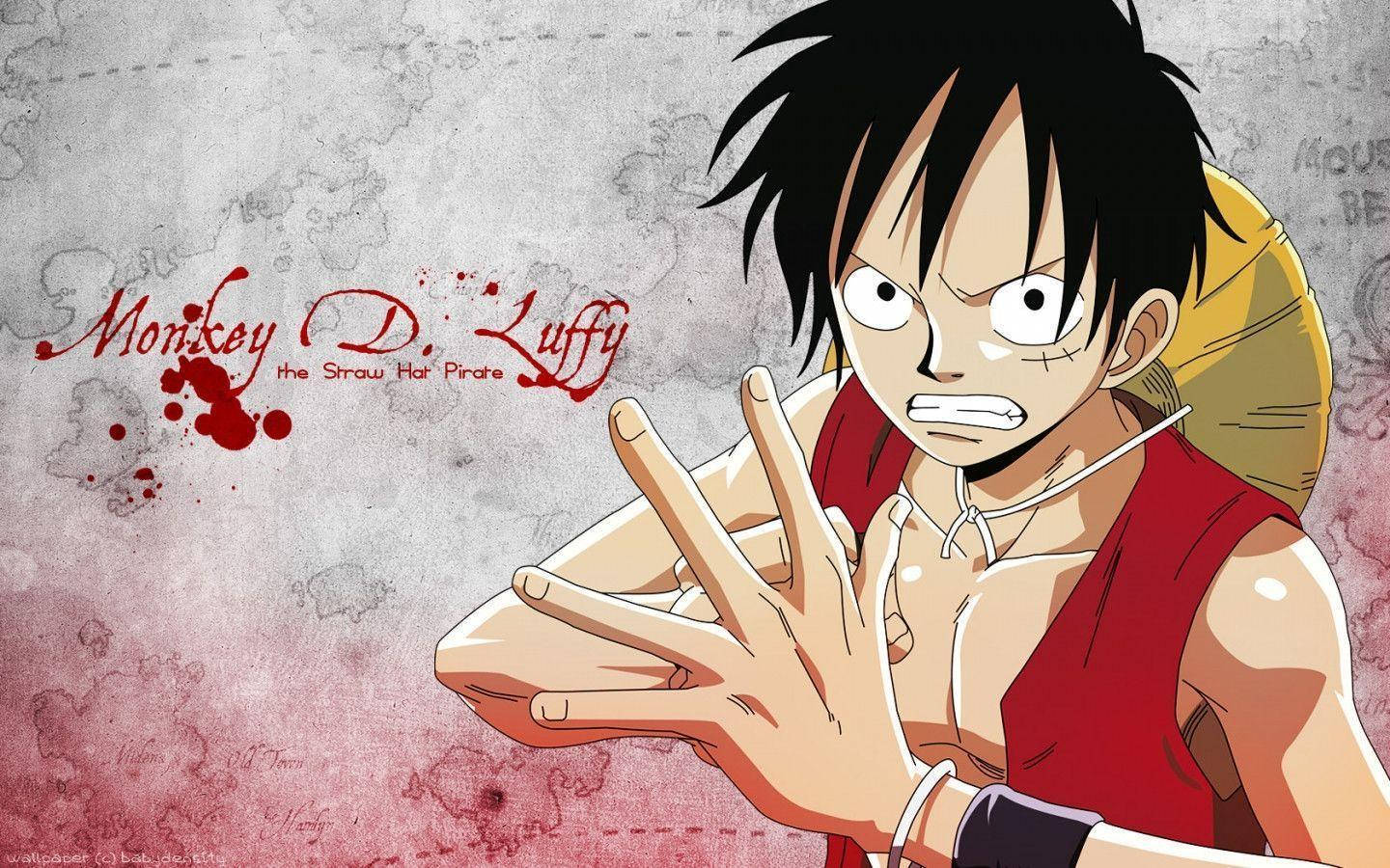 Monkey D Luffy Furios Fundal