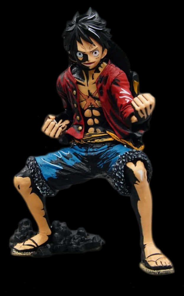 Monkey D Luffy One Piece Figură Fundal