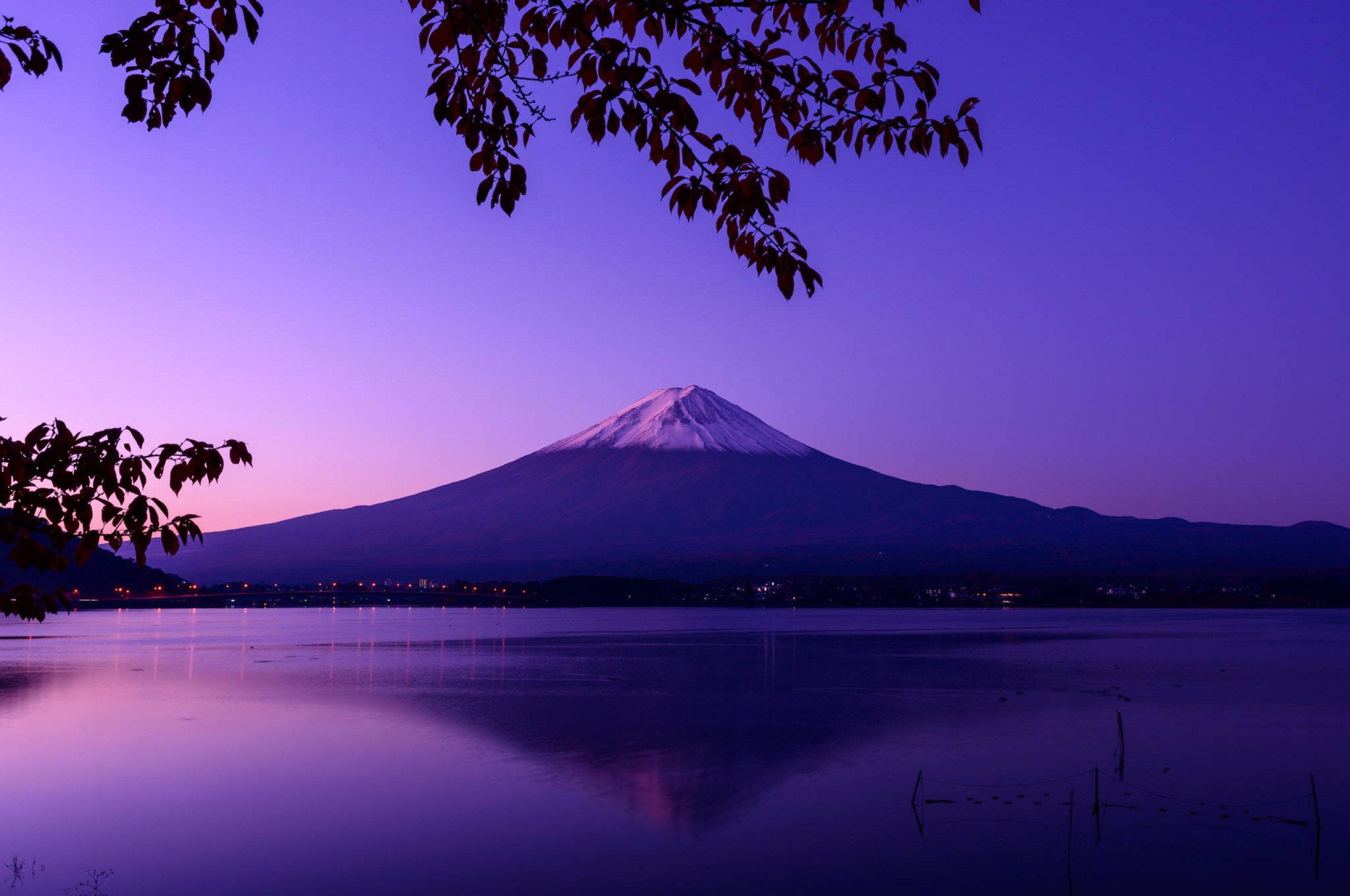 Mont Fuji estetic pentru Chromebook Fundal