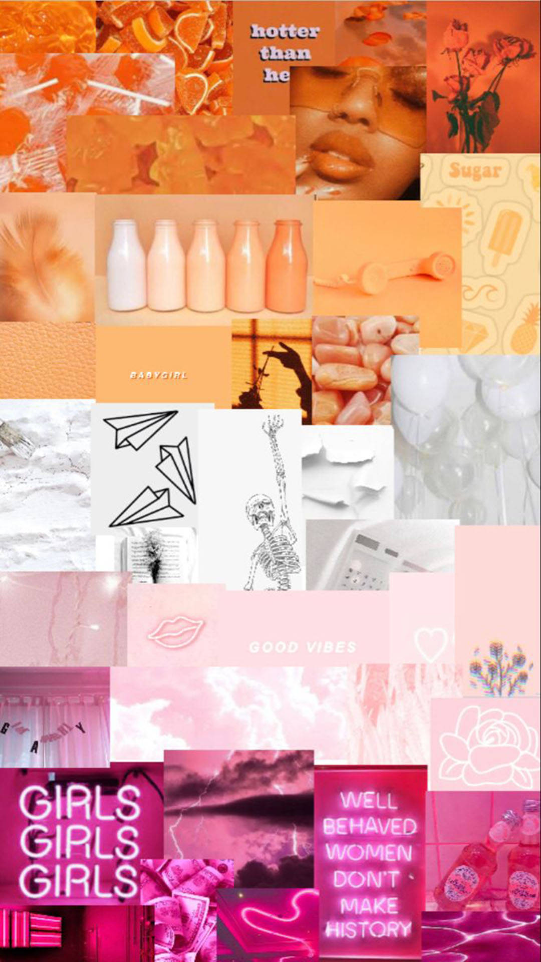 Mood Board subtil estetic lesbian Fundal