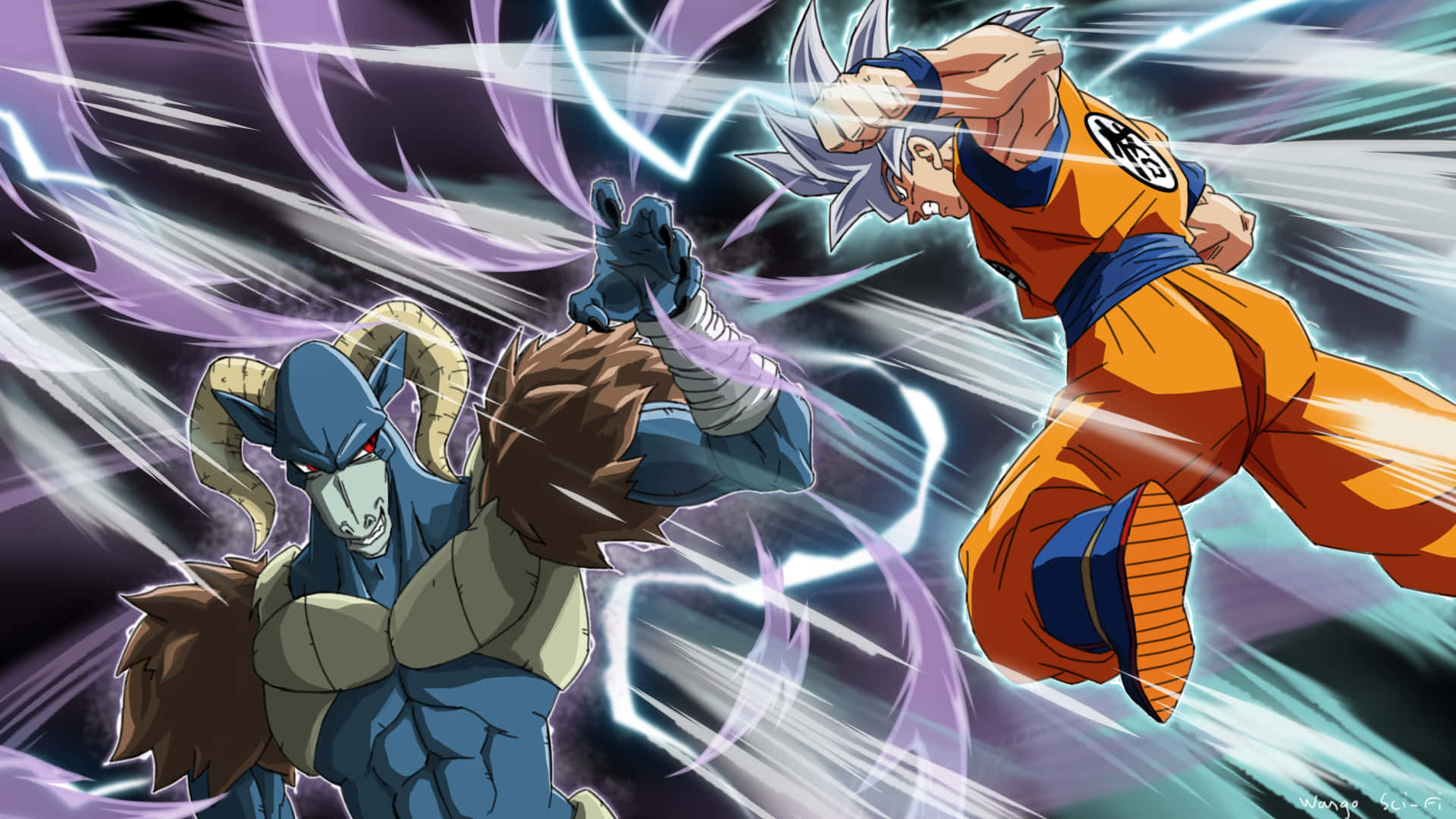 Moro vs. Goku Dragon Ball Super Imagine Fundal