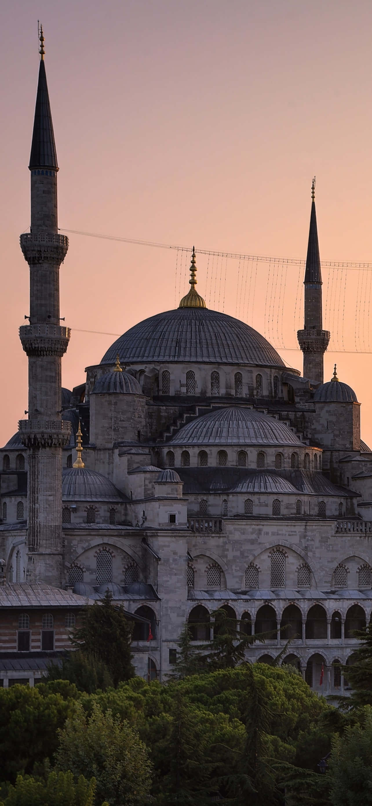 Sultan Ahmed Mosque iPhone Apus Fundal