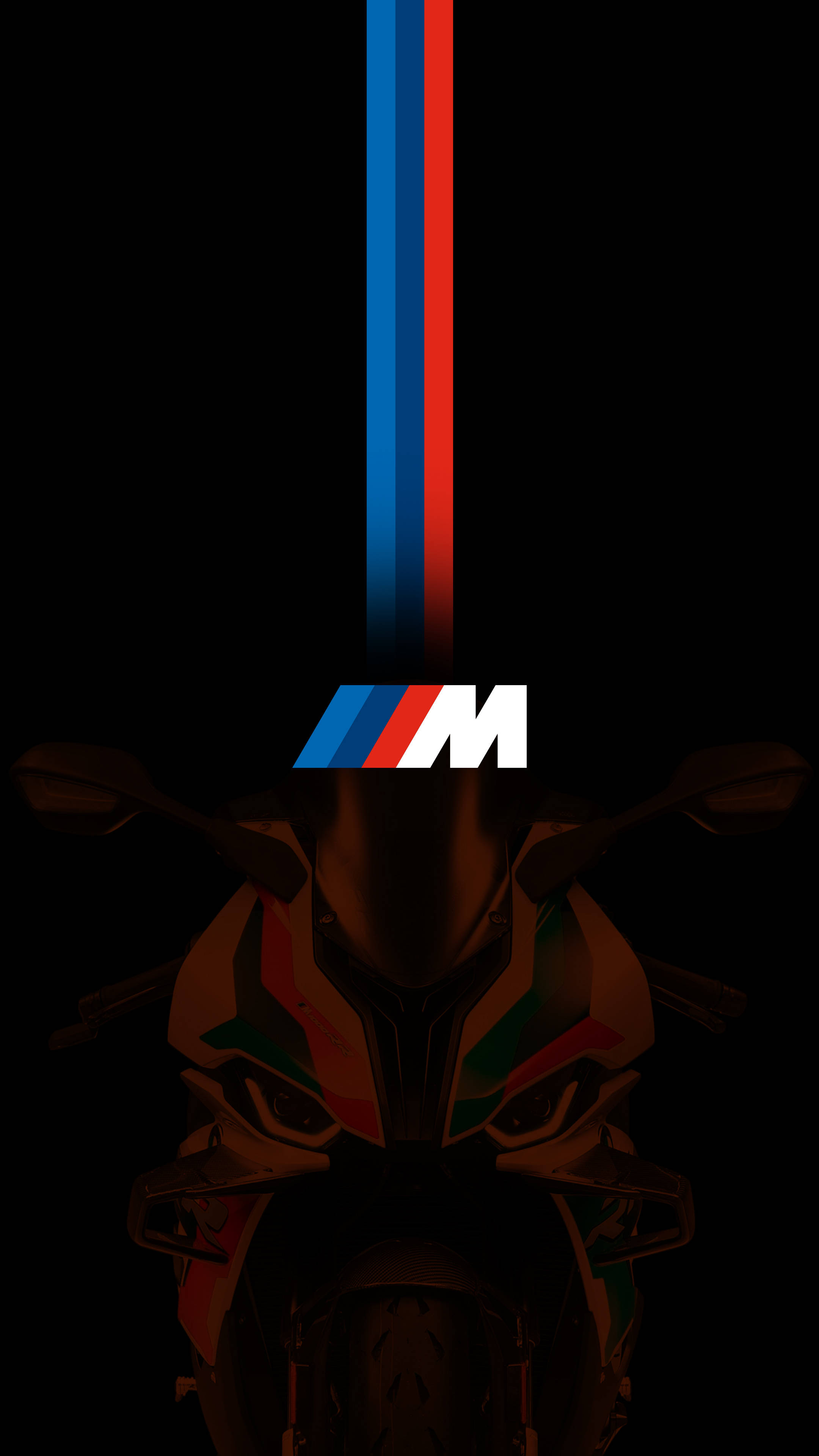 Motocicletă cu logo BMW M Fundal