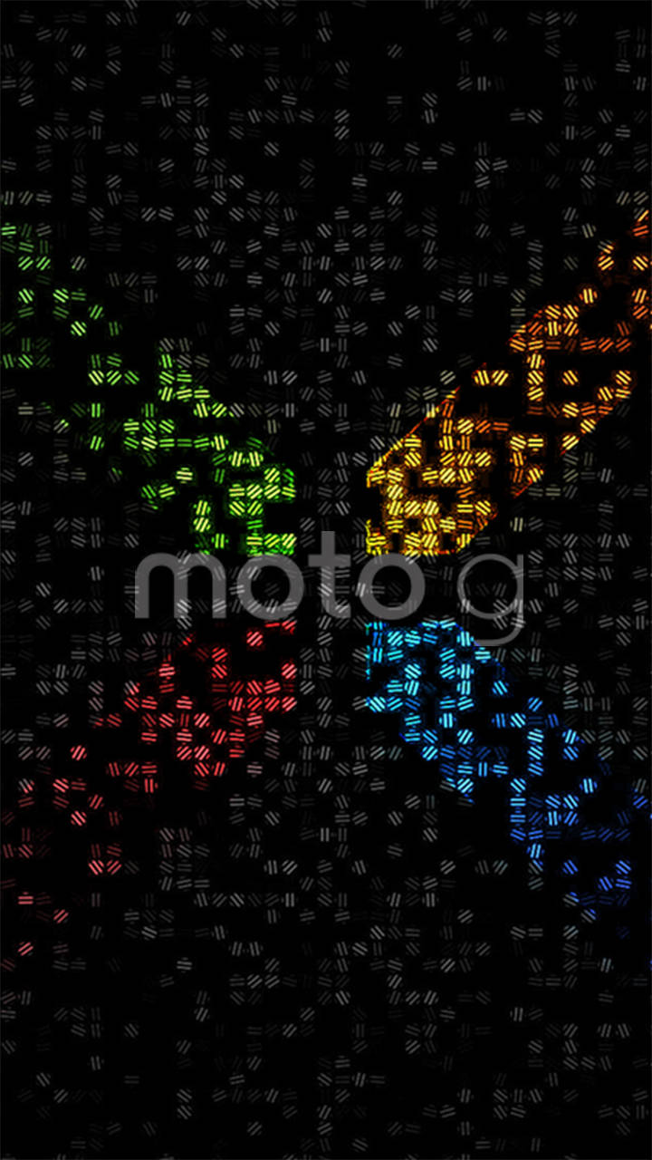 Motorola Colorful In Black Fundal