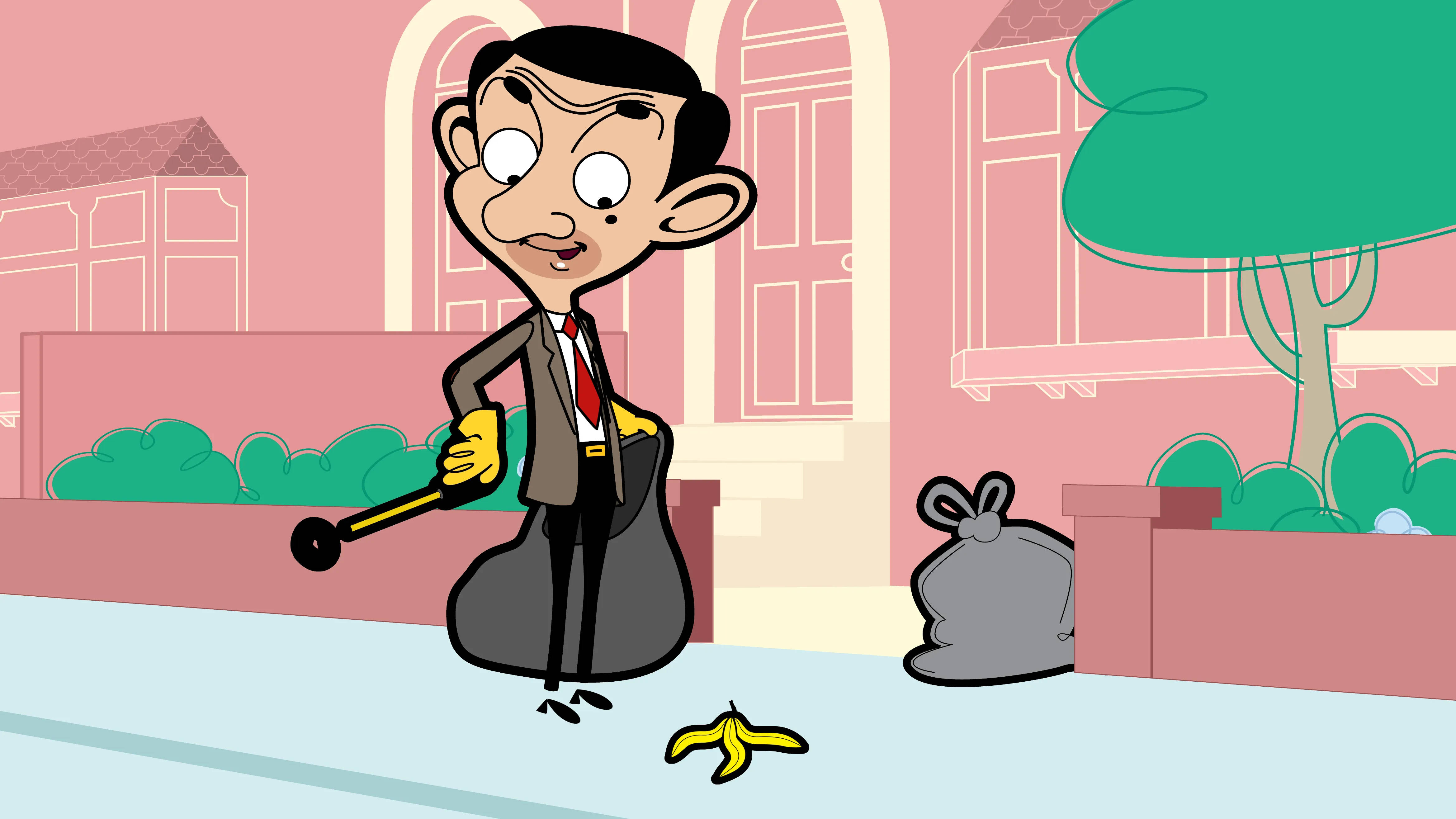 Mr Bean 4K Coajă de Banană Fundal