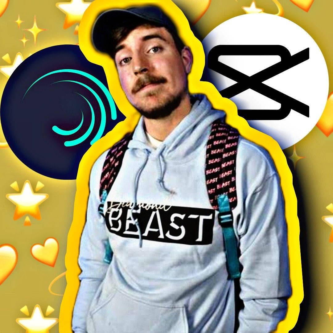 Mr Beast cu Alight Motion și Capcut Fundal