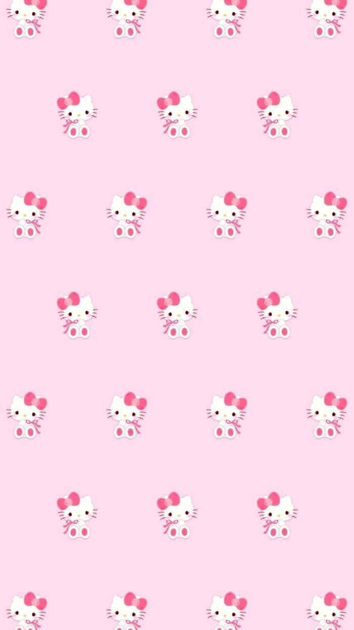 Multe Hello Kitty Roz Drăguțe Fundal
