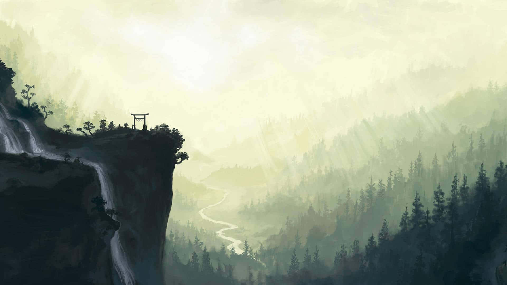 Tapet desktop munte înalt Japonia. — GIF pentru desktop Fundal