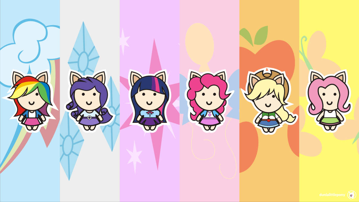 My Little Pony Chibi - Iute și Dulce Fundal