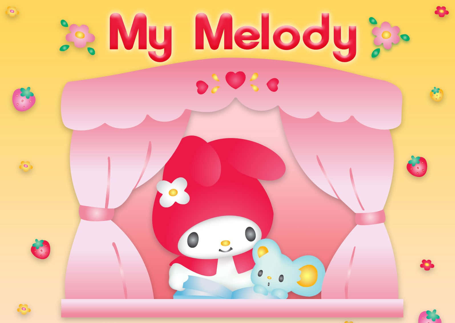 My Melody drăguță și Flat șoarecele Fundal