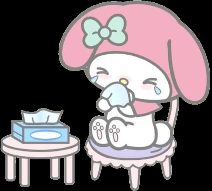My Melody strănută drăguț Fundal