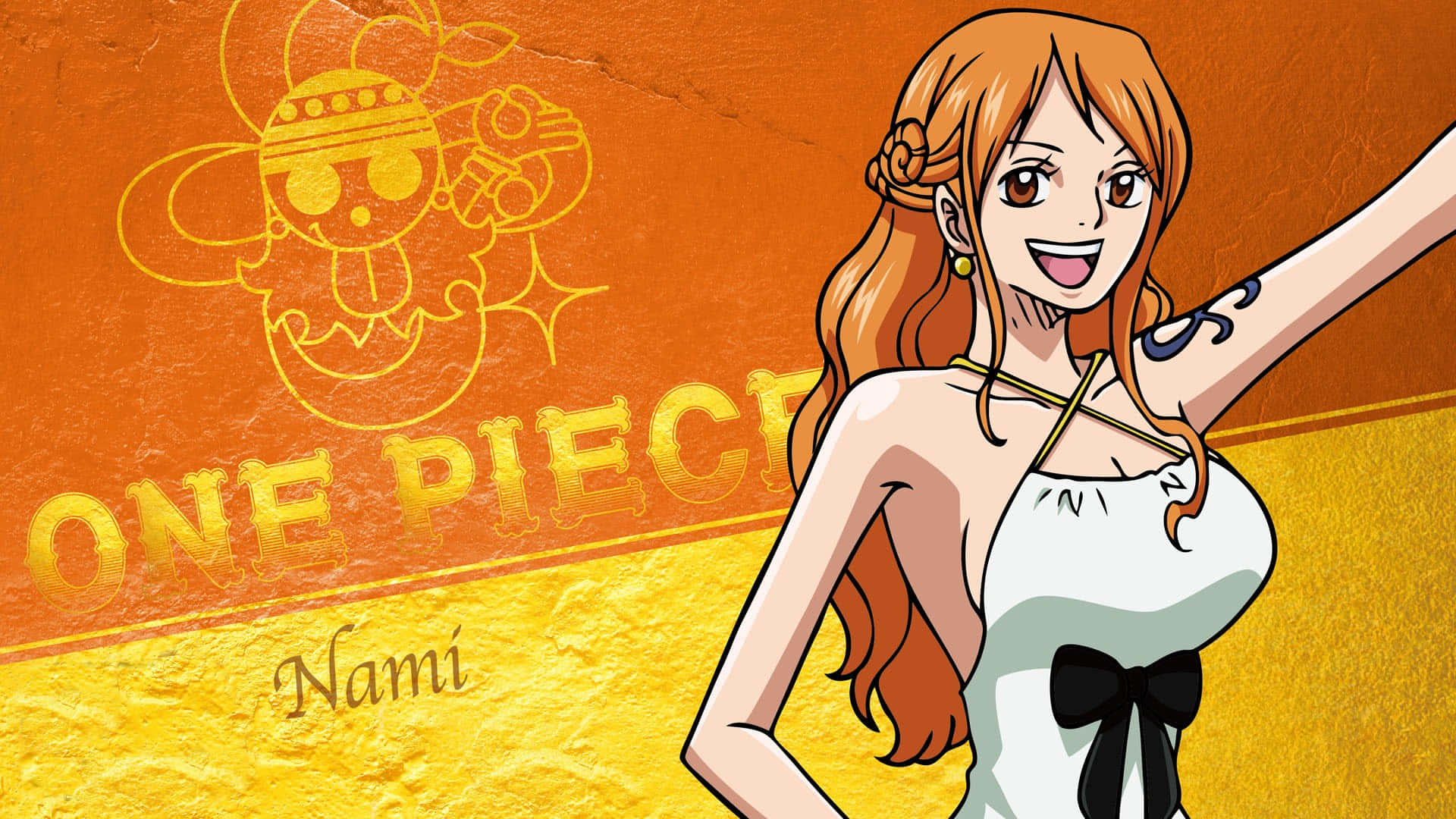 Nami, navigatora iscusită și inteligentă din One Piece Fundal