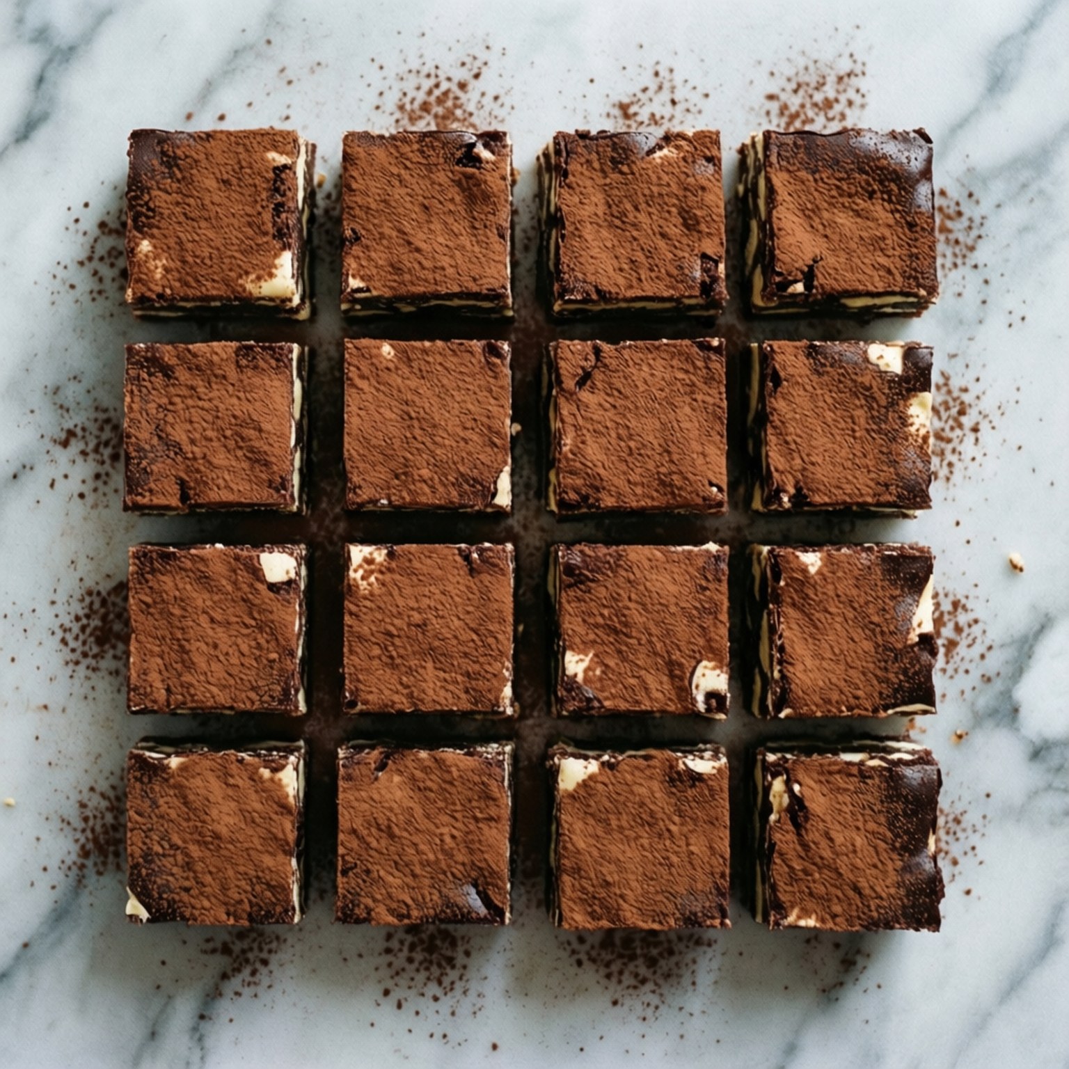 Nanaimo Bar Grid Flat Lay Fundal