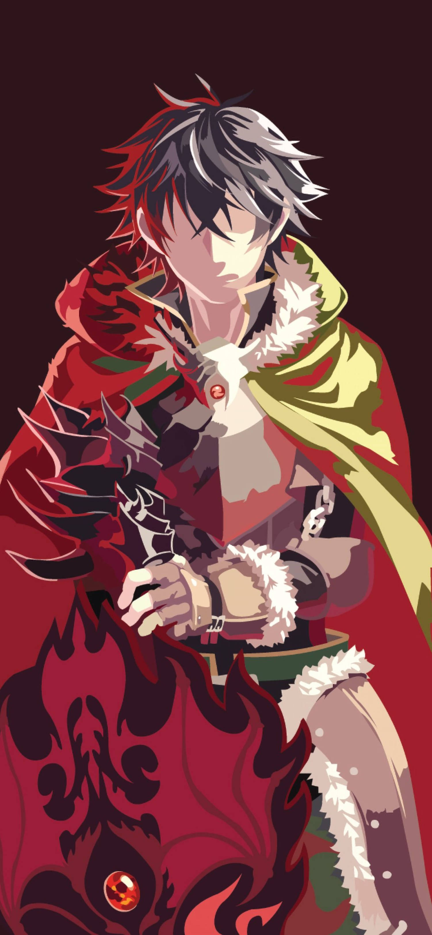 Naofumi Iwatani din The Rise of The Shield Hero 4K pentru iPhone Fundal