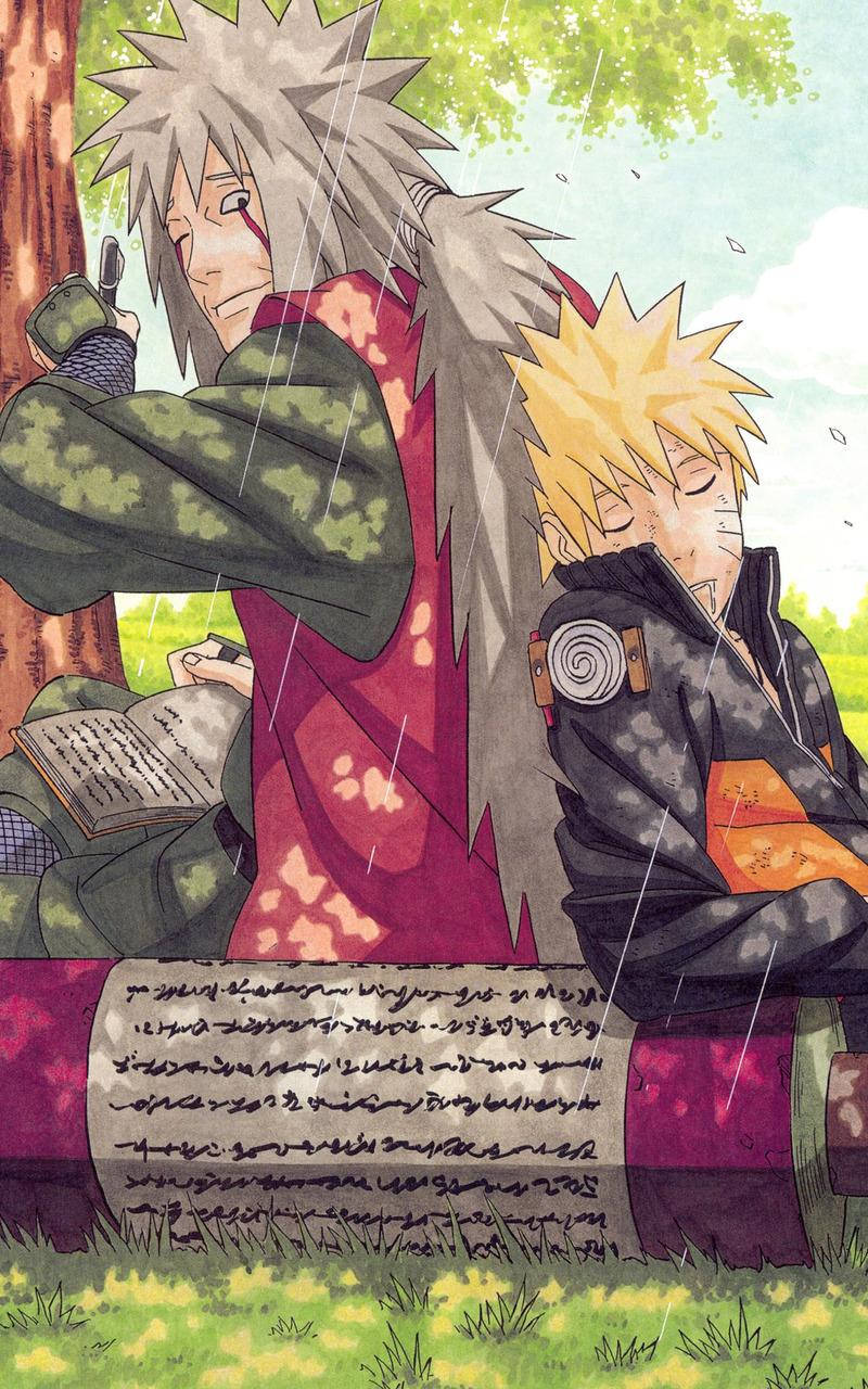 Naruto adormit pe telefon Fundal