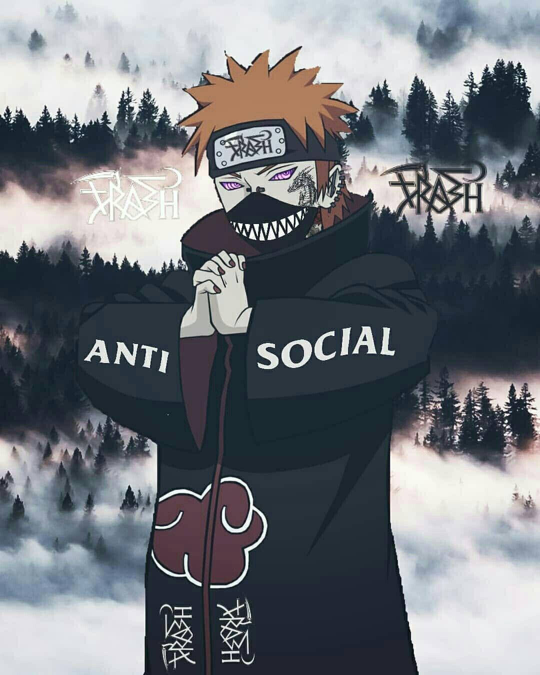 Naruto Anti Social Estetic Fundal