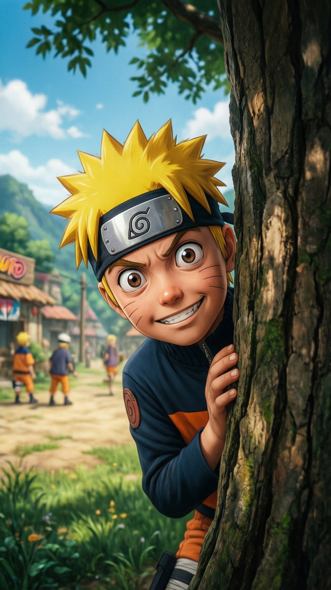 Naruto cel Tânăr și Jucăuș Fundal