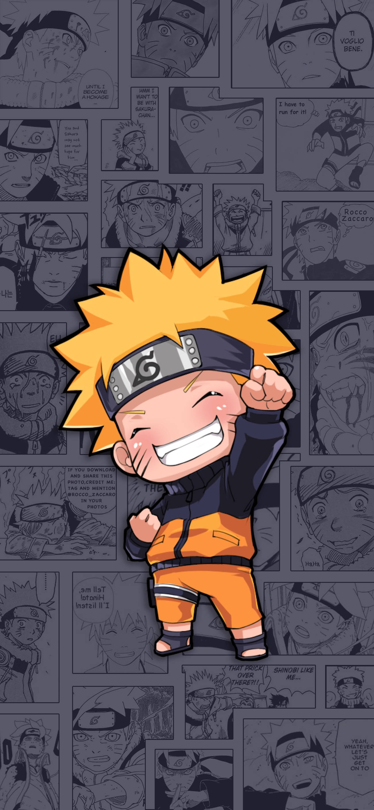 Naruto Chibi Live Pe Panouri Manga Fundal
