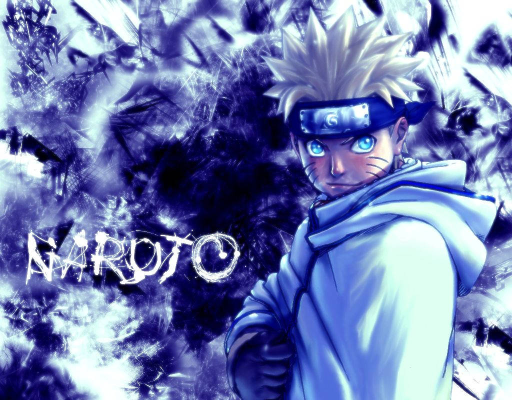 Naruto Cool Estetic Albastru Fundal