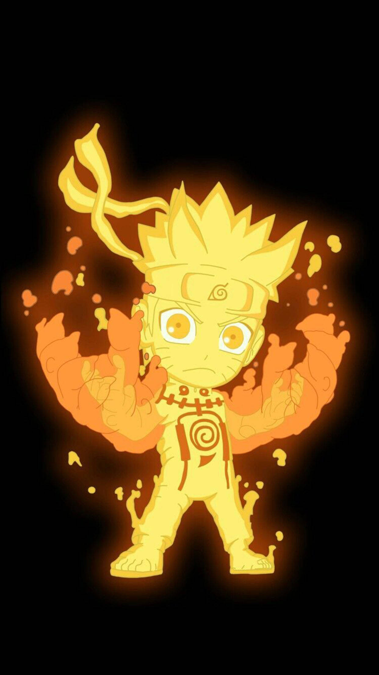 Naruto drăguț și înflăcărat Fundal